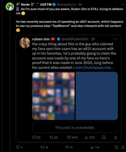 JerseyFurry making a thread about him having a e621 account.png JerseyFurry making a thread about him having a e621 account.png