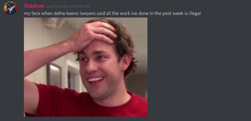Cucked by Dafne Keen's Lawyers Discord.jpg Cucked by Dafne Keen's Lawyers Discord.jpg