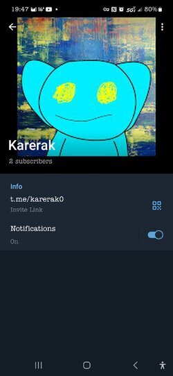 Karerak's telegram post.jpg Karerak's telegram post.jpg