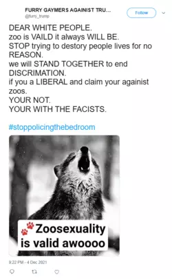Zoophile Tweet 1.png Zoophile Tweet 1.png