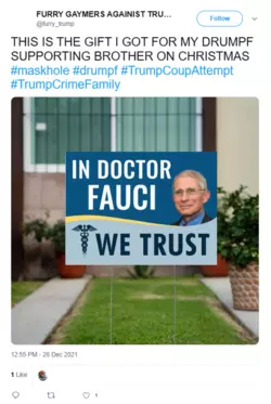 In Fauci We Trust Tweet.png In Fauci We Trust Tweet.png