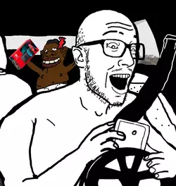 nintendie texting while driving but he also has a niglet wifeson in the backseat.webp nintendie texting while driving but he also has a niglet wifeson in the backseat.webp