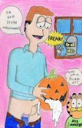 1388596 - Bender_Bending_Rodriguez Futurama Garfield Garfield_(character) Halloween Jon_Arbuck...jpg