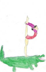 Gymnast and the crocodile.jpg
