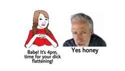 jon stewart dick flattening.jpg