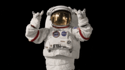 rock on astronaut.gif