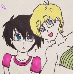 Videl and Erasa selfie redraw copy.jpg