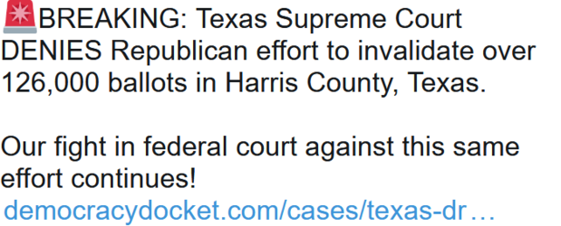 Screenshot_2020-11-01 Marc E Elias on Twitter 🚨BREAKING Texas Supreme Court DENIES Rep….png