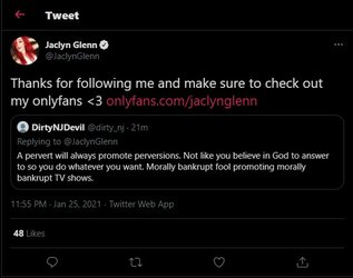 Jacklyn retweeting a sus account.jpg