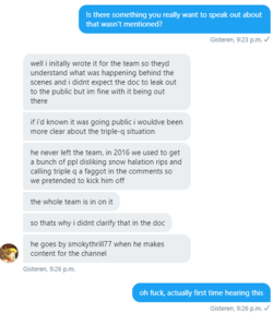 Ex-Member TUWieZ when speaking about the document he posted when he left Ex-Member TUWieZ when speaking about the document he posted when he left