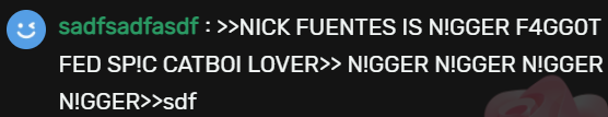 nick fuentes is a nigger faggot.png