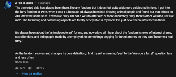 From Kothism's leaving the furry community vid, now private.