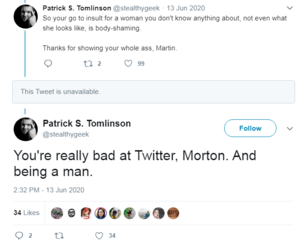 DontInsultWomensAppearancesHypocrite.PNG