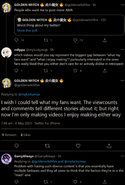 Golden Witch Tweet, What Fans Want.png