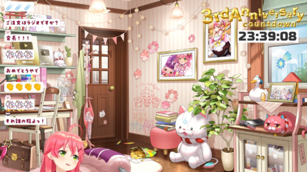 【 カウントダウン 】ついに３周年！3rd Anniversary Countdown【ホロライブ_さくらみこ】 8-55 screenshot.png