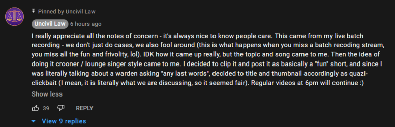Uncivil Law Pinned Comment.PNG