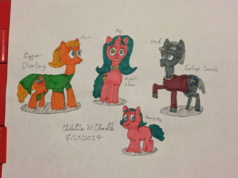 Chandler_family_as_ponies.png
