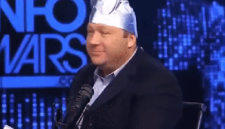 alex jones tin foil hat.gif