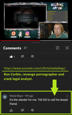 Ron Corbin, Threatening Lolsuits.png Ron Corbin, Threatening Lolsuits.png