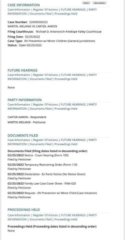 22AVRO00252 Melanie Martin vs Aaron Carter case information - future hearings.jpg