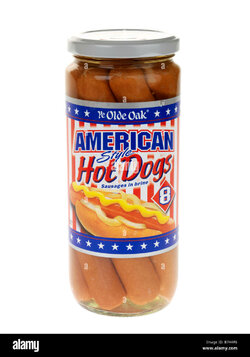 jar-of-hot-dog-sausages-B7H4F6.jpg