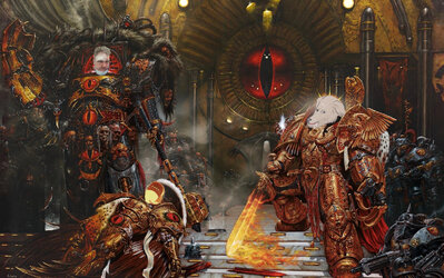 Nullperor-vs-Primarch Gunt at the battle of Jims Driveway.jpg