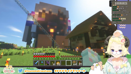 【Minecraft】BIGなサナちゃん！今日も積むぞー！！！【角巻わため_ホロライブ４期生】 5-58-1 screenshot.png