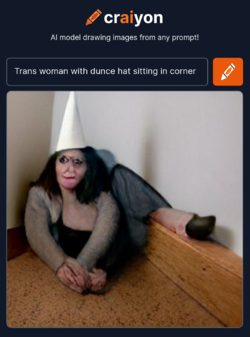 craiyon_062150_Trans_woman_with_dunce_hat_sitting_in_corner.png