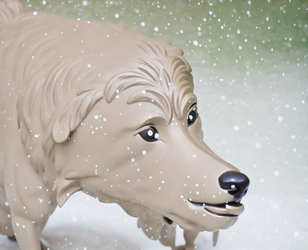 00649-278651668-neoclassical weathered bronze sculpture of a happy drooling dog crouching down...png