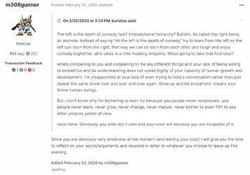 Humorless guy calls bullshit on leftists being cancer to comedy.png
