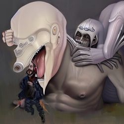 00580-3134478541-((masterpiece)), ((best quality)), ((art by H. R. Giger)), dog eating a man.png