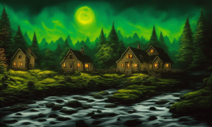 00033-1518148990-(painting), ((masterpiece)),(quality),(highres), ((4k)), landscape, (cabin in...png