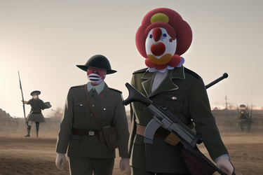 00034-351901075-masterpiece, best quality, masterpiece, World War II Fought By Clowns, clowns,...png