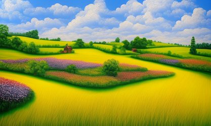 00031-745513512-(((painting, masterpiece, best quality, 4k, village))), ((field, clouds, trees...png