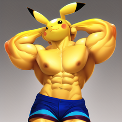 04924-2377304752-highest quality, masterpiece, realistic, buff muscular pikachu, flexing, dolp...png