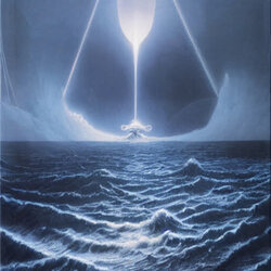 00092-738288248-A giant arcane robot stands waist deep in stormy ocean, facing away, surrealis...jpg