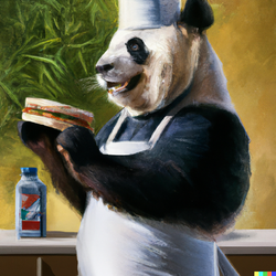 DALL·E 2022-11-16 20.40.52 - expressive oil painting, giant panda, chef outfit, kitchen, prepa...png