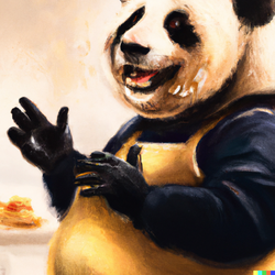 DALL·E 2022-11-16 20.40.56 - expressive oil painting, giant panda, chef outfit, kitchen, prepa...png