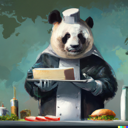 DALL·E 2022-11-16 20.40.46 - expressive oil painting, giant panda, chef outfit, kitchen, prepa...png