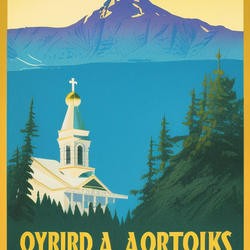 3714846413_Travel_poster_of_Alaska__orthodox_church__retro_parks_service__HQ.png