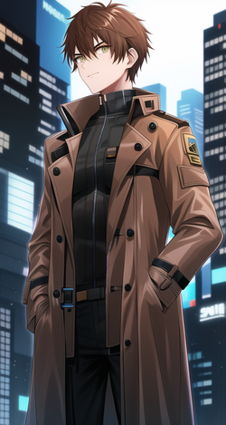 01021-2101378883-male, short brown hair, wearing trench-coat, cyberpunk, holding pistol.png