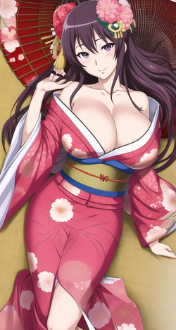 01109-1720393508-Japanese wife, ((anime)), wearing floral pattern kimono, large breasts, (milf...png
