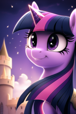 Twilight Sparkle in a castle s-227908408.png