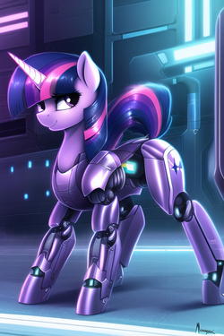Twilight Sparkle, my little pony, pony, mare, female, {{{cyborg}}}, {{{robotic}} s-812815173.png