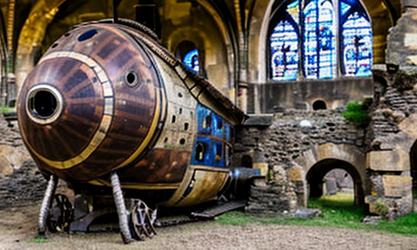 Ancient_steampunk_spaceship_with_stained_glass_windshield_on_ground_in_German_castle_ruins_det...png