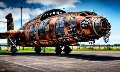 Old_metal_steampunk_spaceship_with_one_stained_glass_windshield_symmetrical_set_in_a_parking_l...png