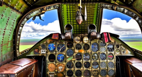 Old_tarnished_metal_steampunk_B_29_with_stained_glass_cockpit_flying_symmetrical_fuselage_with...png