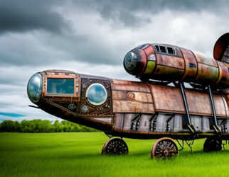 Old_steampunk_spaceship_on_three_robotic_legs_tarnished_metal_stained_glass_B_29_cockpit_symme...png