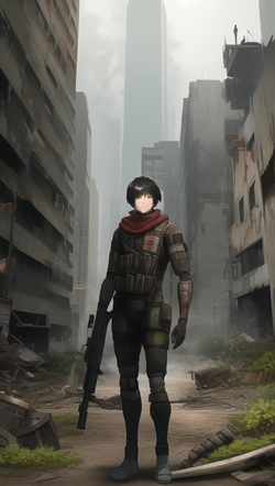 00420-1013886763-1man, wearing red 1920's sci-fi body suit, short black hair, in post apocalyp...png
