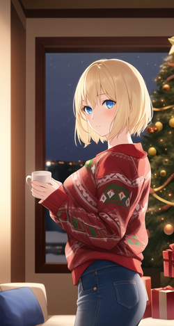 00087-2559985567-1girl, short blonde hair, blue eyes, wearing ugly Christmas sweater with blue...png